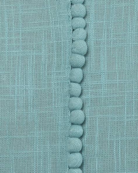 Flared Kurta with Band Collar (Image - 1)