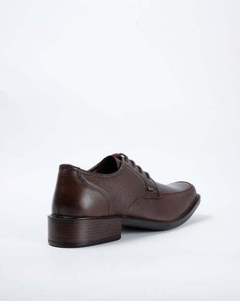 Textured Low-Top Derby Shoes (Image - 3)