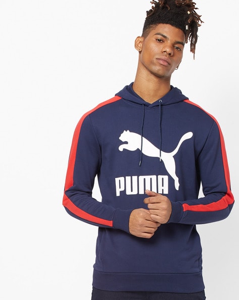 Buy Navy Blue Sweatshirt Hoodies for Men by Puma Online Ajio