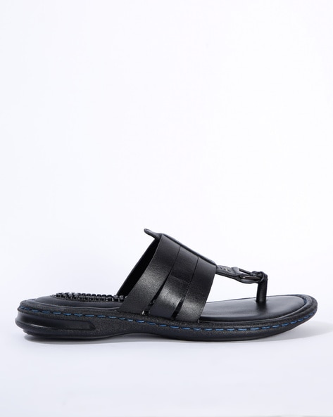 Leather T Strap Sandals