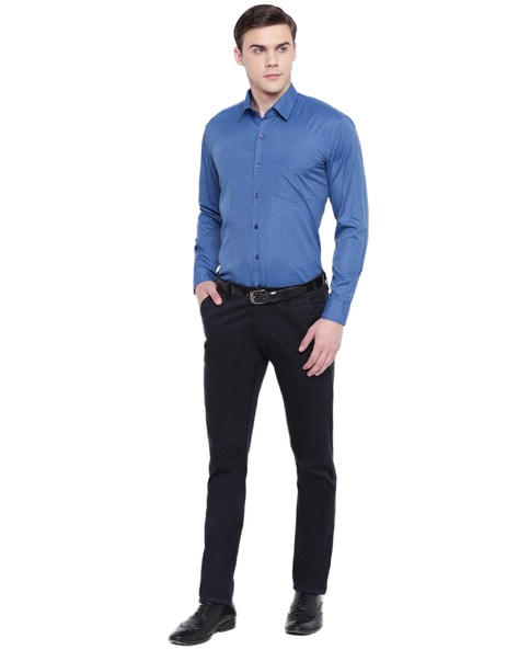 Buy Blue Shirts for Men by ENGLISH NAVY Online