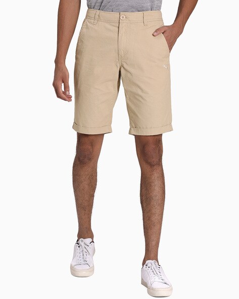 brown puma shorts