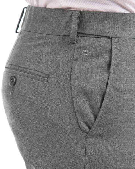 Mid-Rise Flat-Front Trousers (Image - 1)