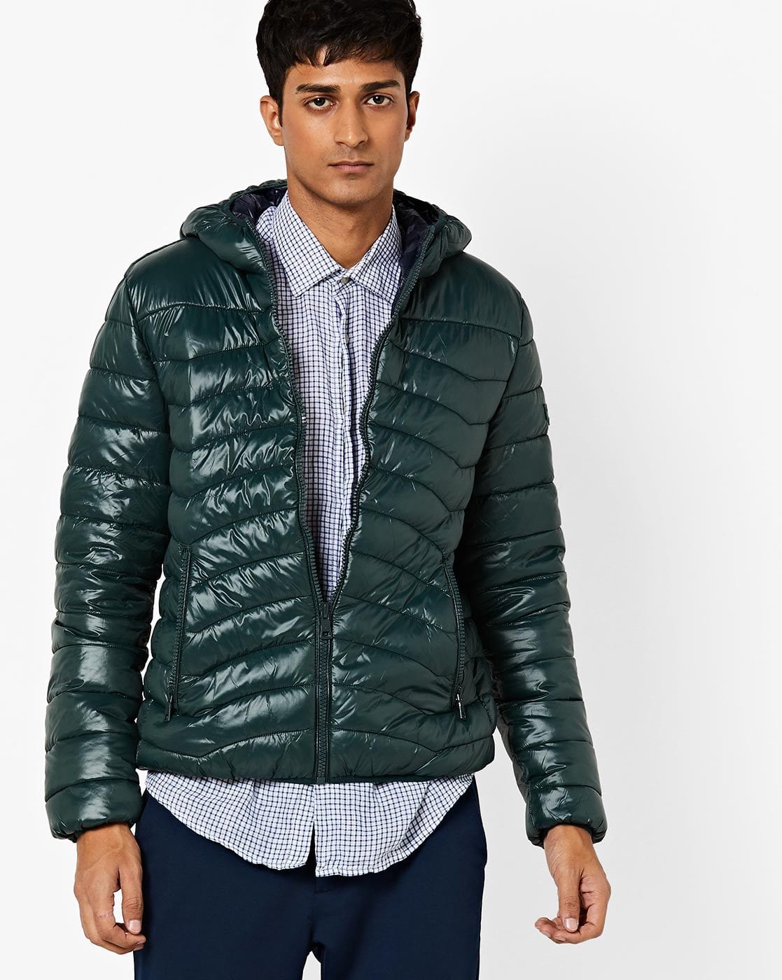 slim fit padded jacket