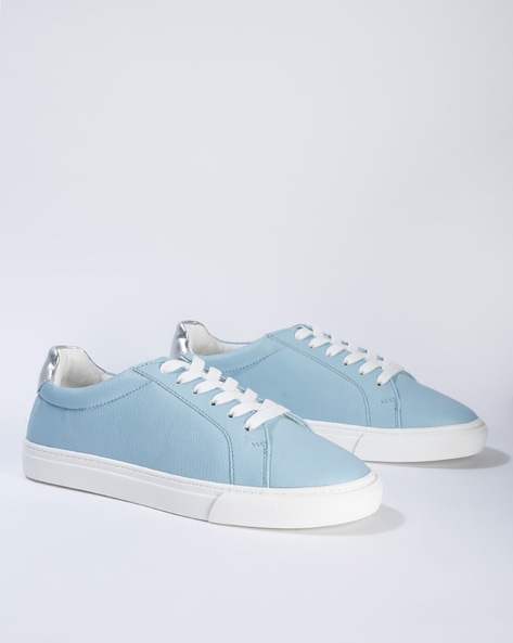 light blue casual shoes