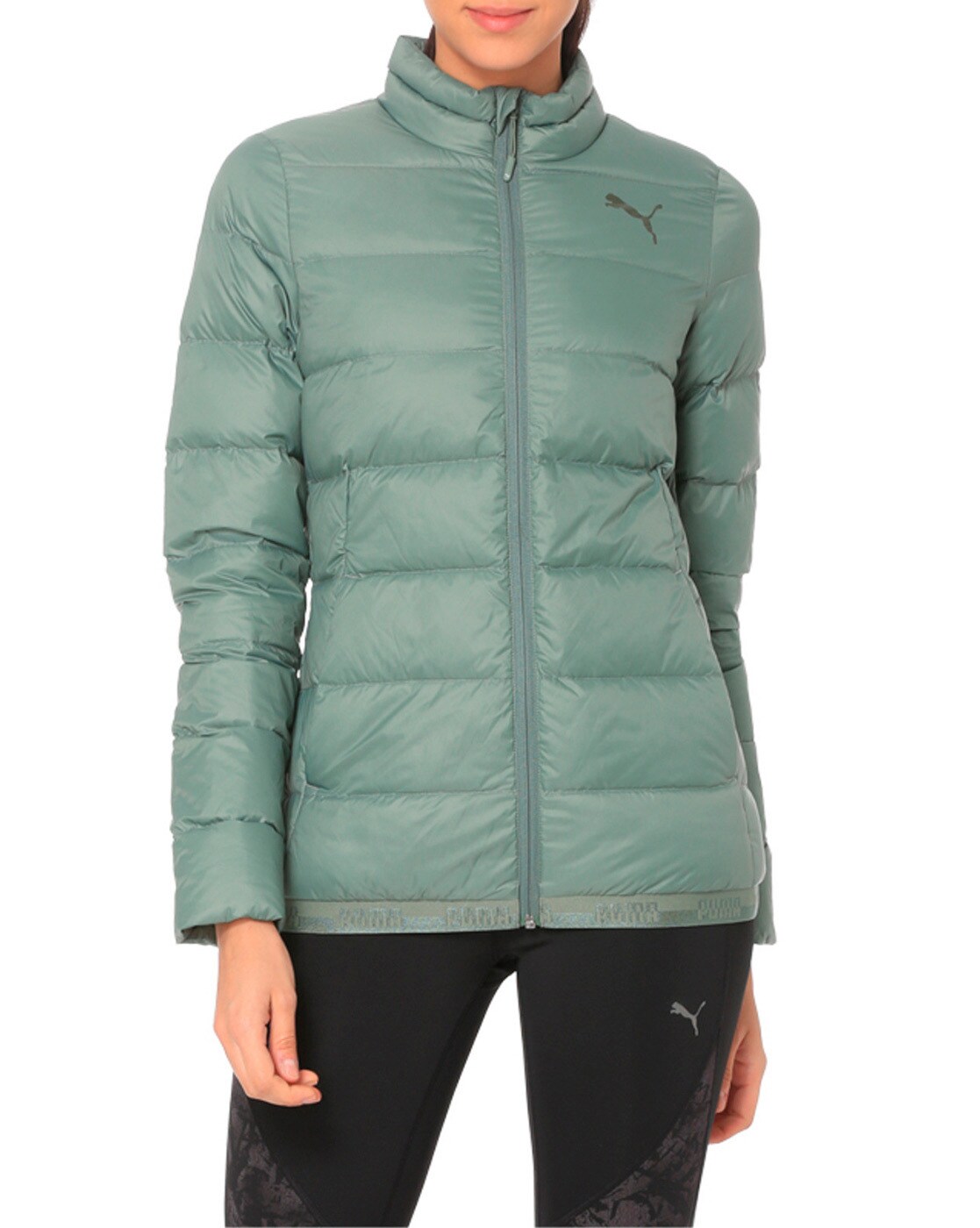 olive green puma jacket