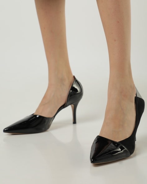 Viviamos Sage Medium black Suede Heels – Frankel's Designer Shoes