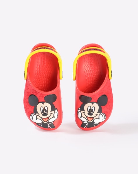 red mickey mouse crocs