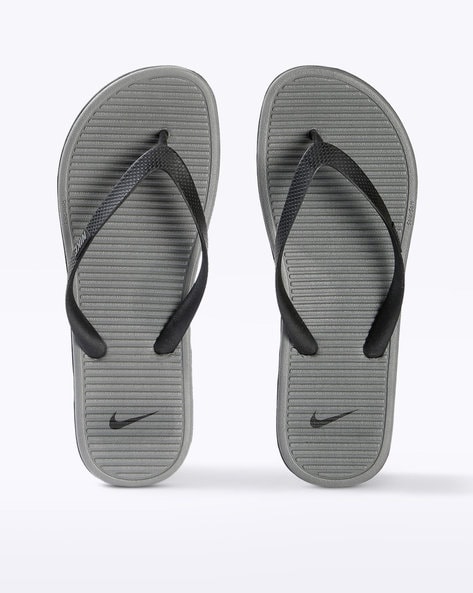 nike gray slippers