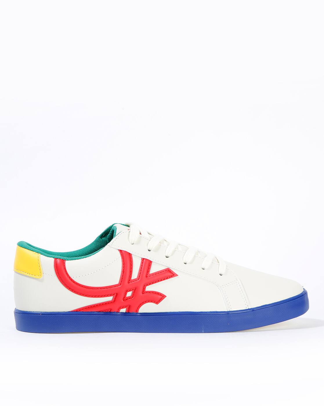 united colours of benetton white sneakers
