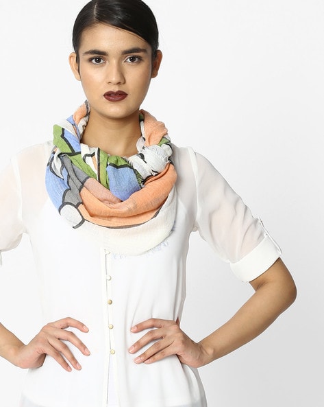 Abstract Print Scarf Price in India