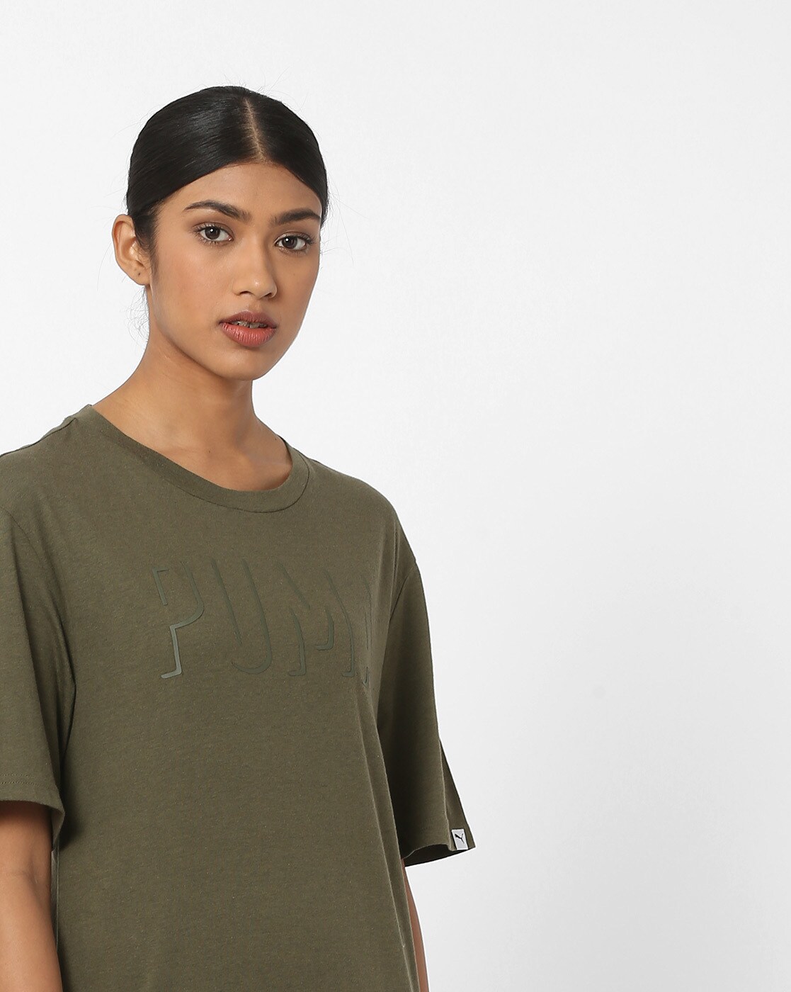 puma olive green shirt