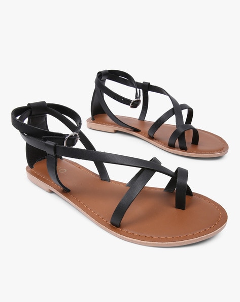 Buy Peach Flat Sandals for Women by Steppings Online | Ajio.com