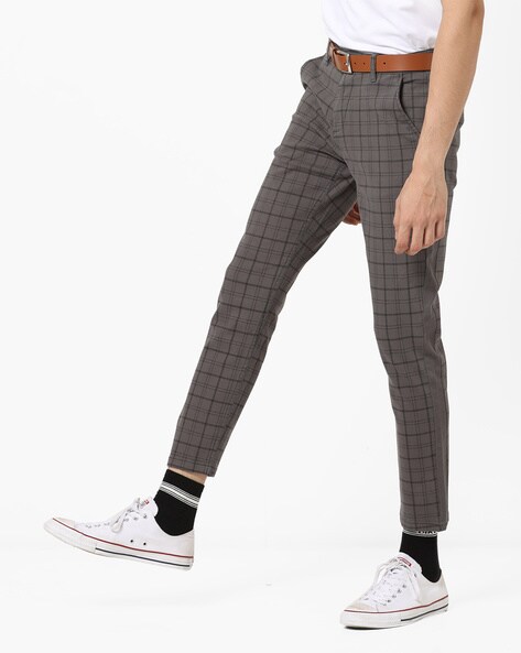 Buy Fawn Trousers & Pants for Men by J. Hampstead Online | Ajio.com