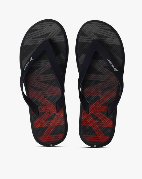 Rider Printed Thong-Strap Slippers