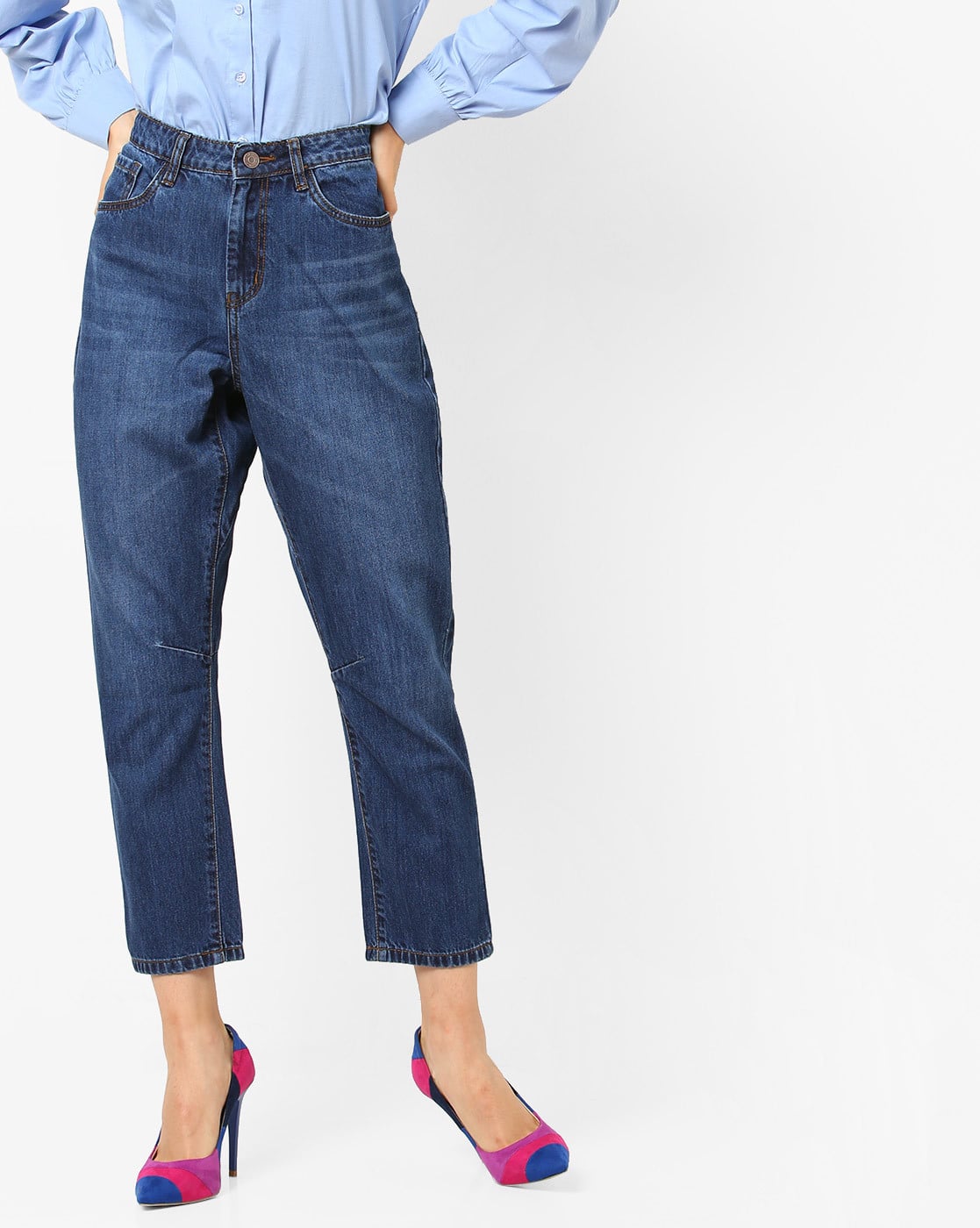 boyfriend jeans ajio