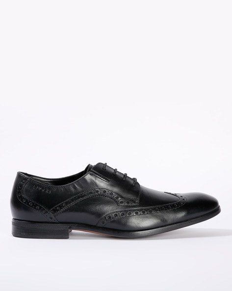 Buy Black Formal Shoes for Men by RUOSH 