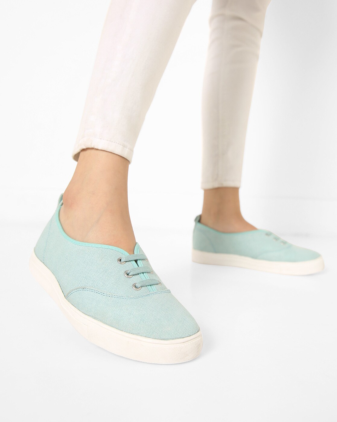 mint blue shoes