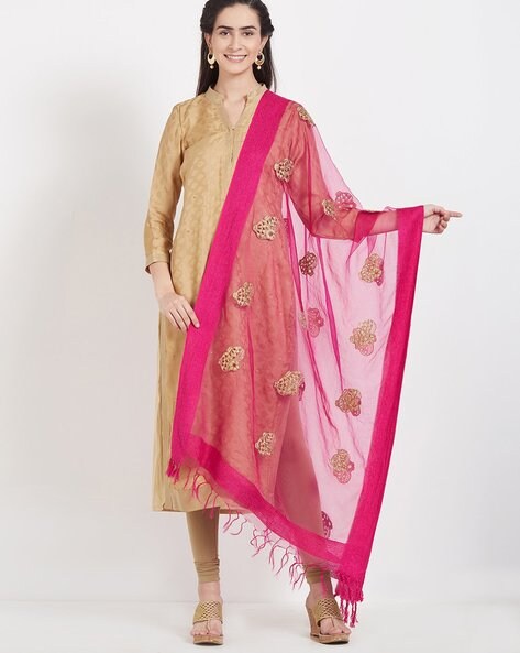 Dupatta with Embellished Motifs Price in India