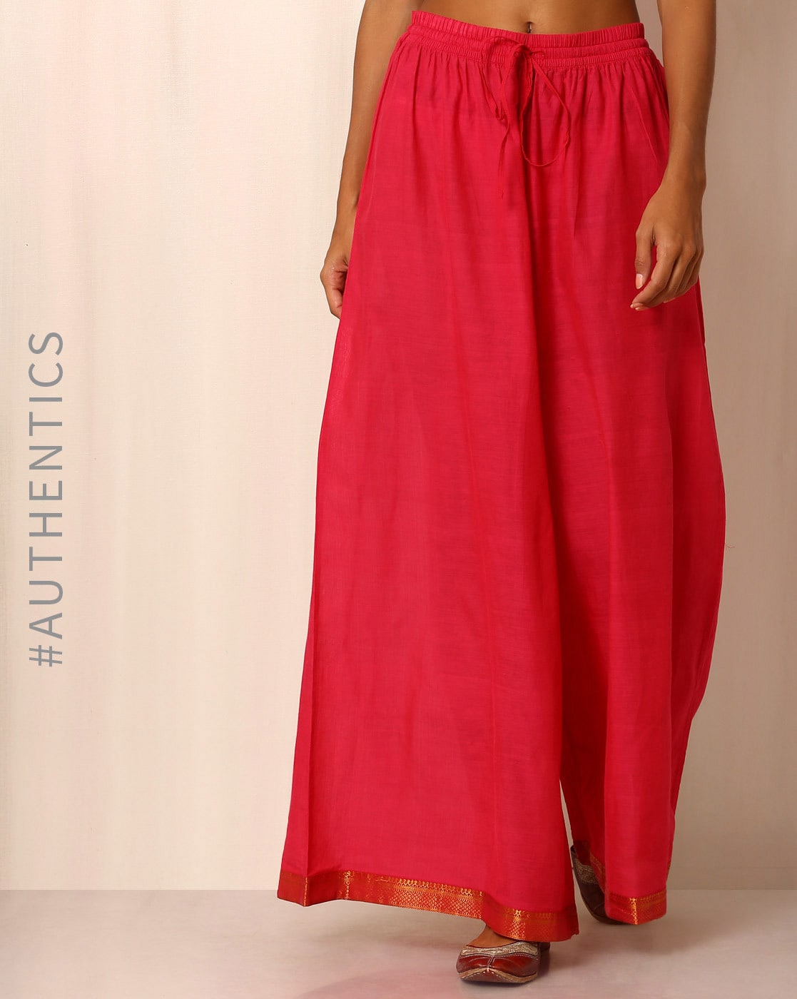 Buy Palazzo Pants with Printed Hems Online at Best Prices in India -  JioMart.