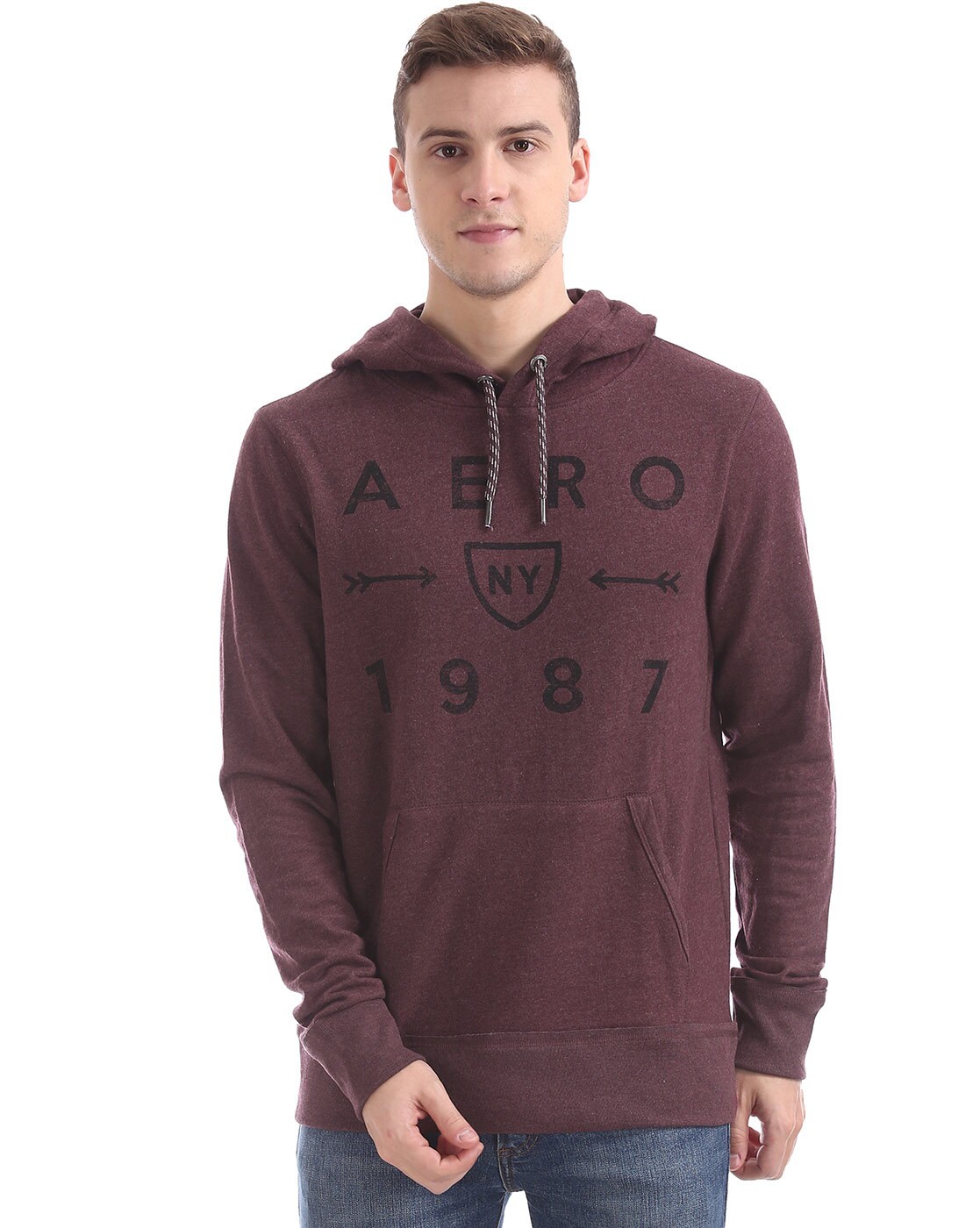 aeropostale maroon hoodie