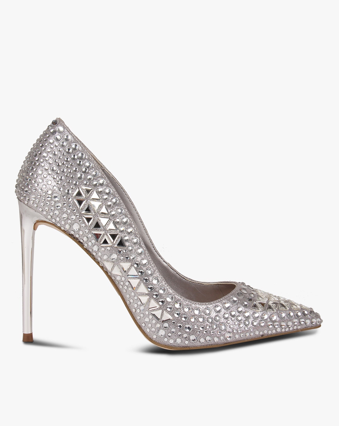 steve madden silver sparkly heels