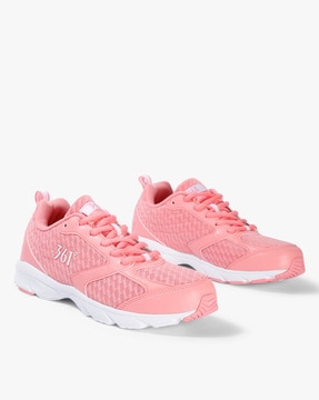 pink athletic shoes