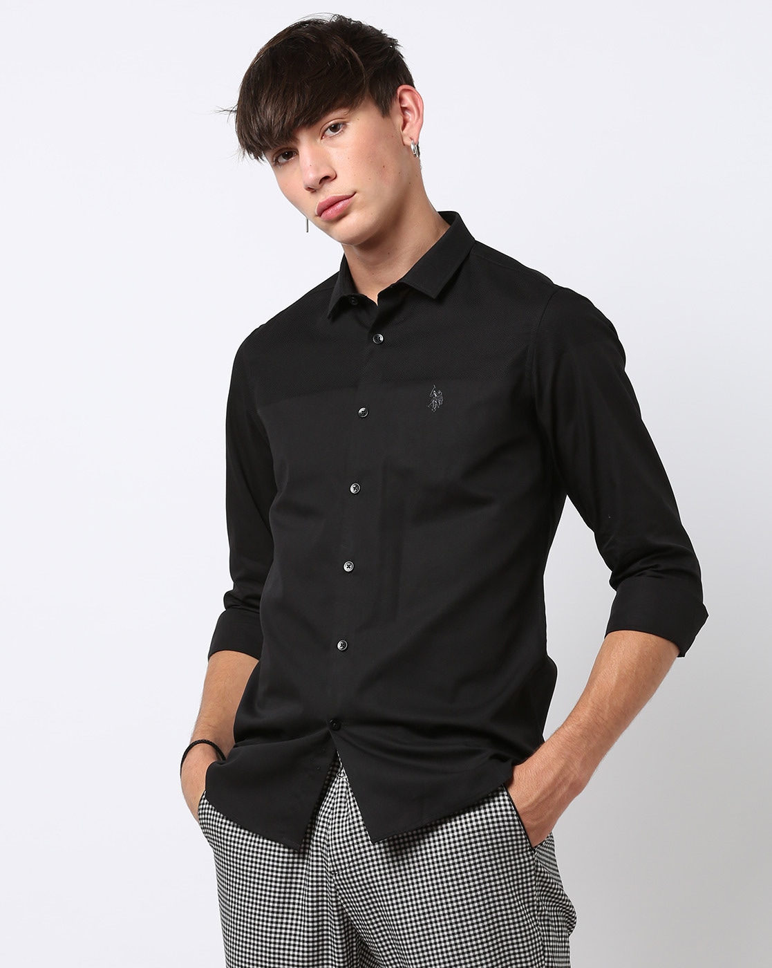 us polo black shirt