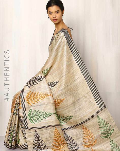 Elegant Handloom Kosa Tussar Silk Saree at Rs.4300/Piece in raigarh offer  by Manisha silk weaves