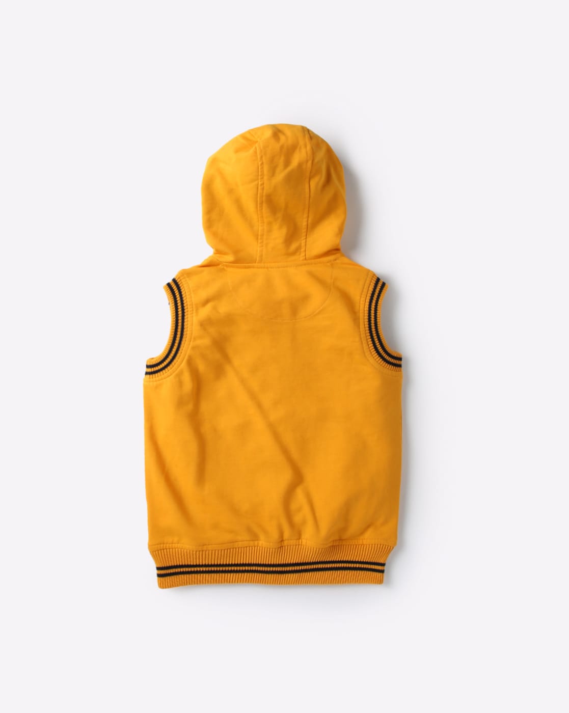 yellow sleeveless hoodie