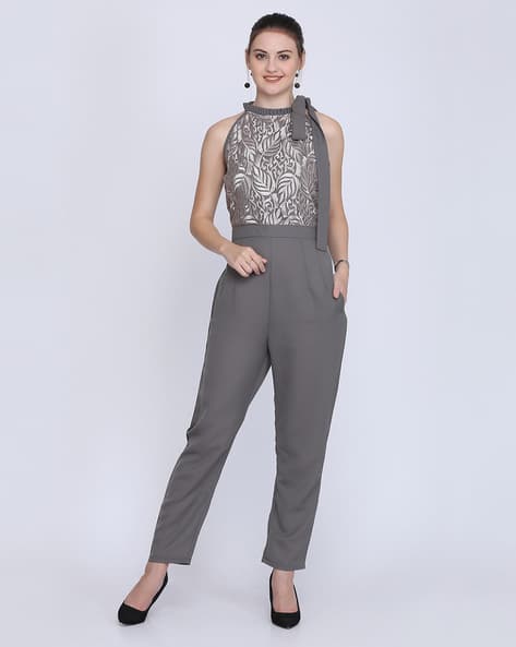 grey jump suits