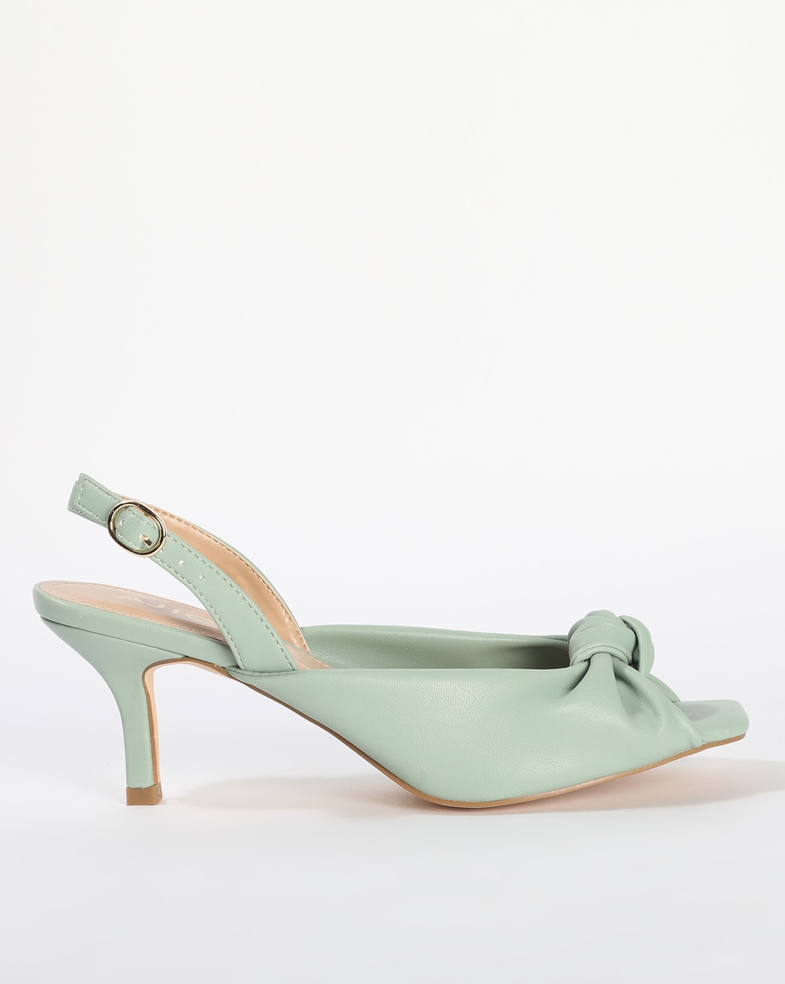 zoals dat Langskomen prototype Buy Mint Green Heeled Sandals for Women by AJIO Online | Ajio.com