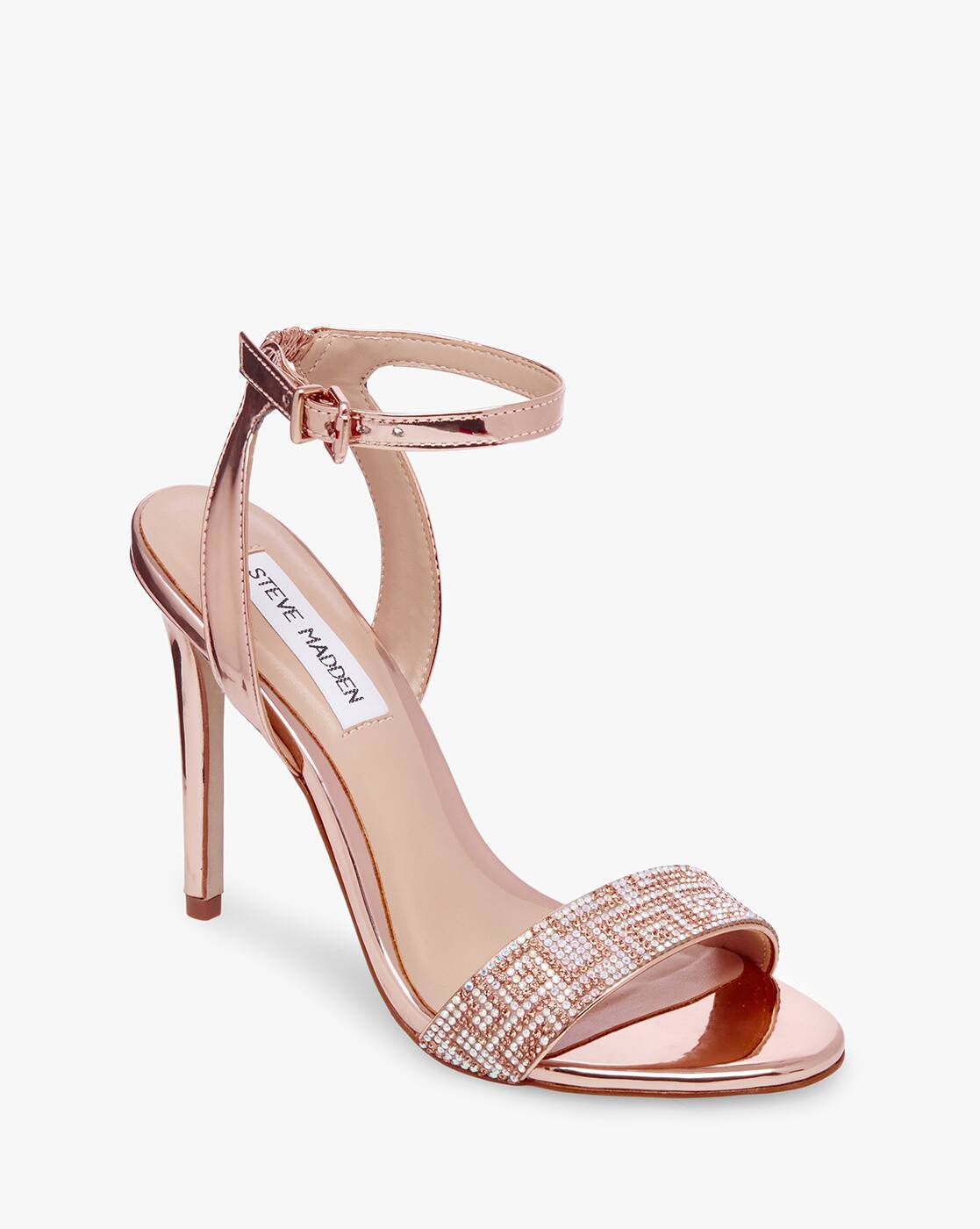 Buy Rose Gold Heeled Sandals for Women 