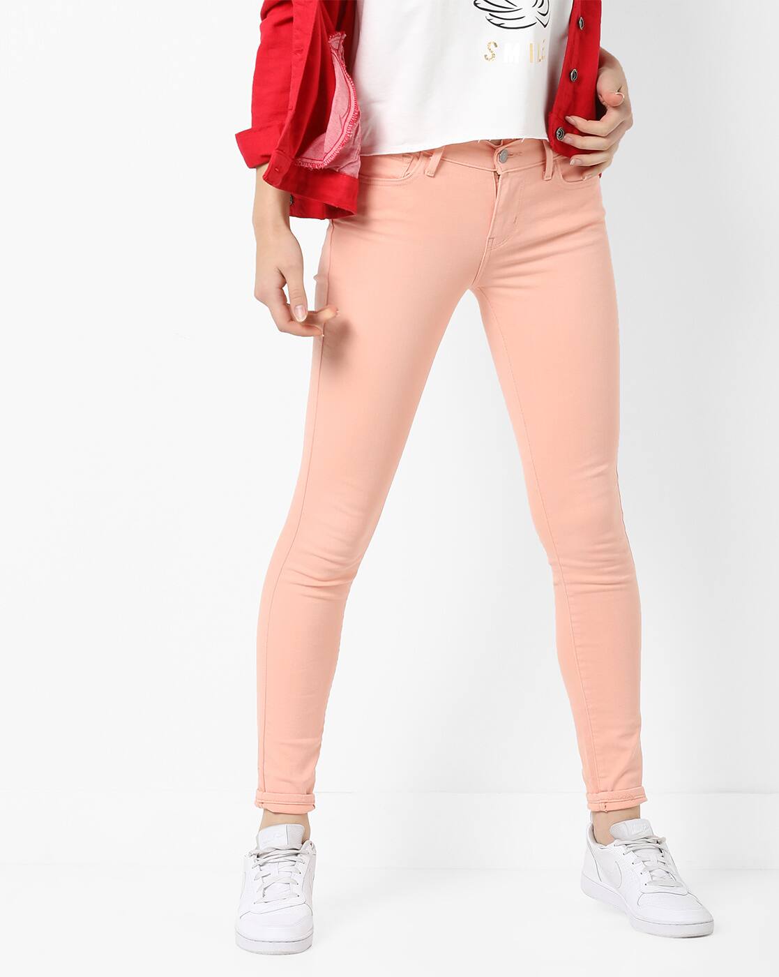 Peach Pink Jeans \u0026 Jeggings for Women 