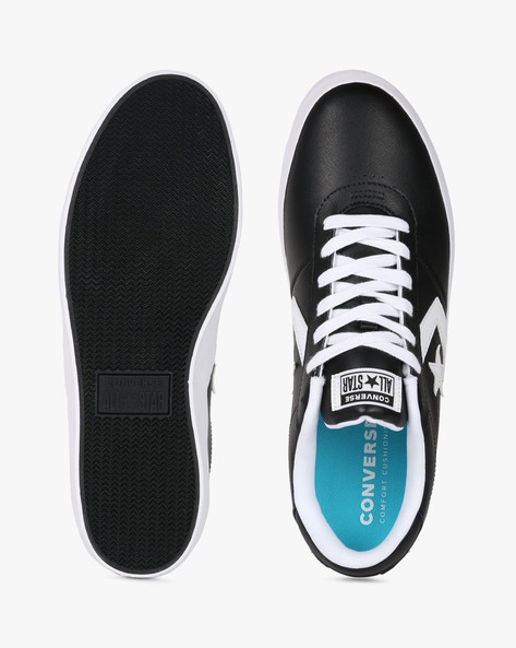 Converse point star hot sale ox black