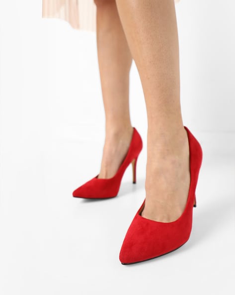 Buy Cherry Red Heeled Shoes for Women 