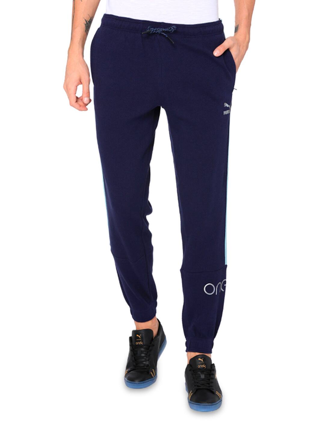 navy blue puma joggers