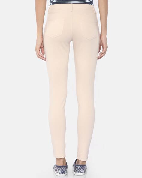 Beige color jeggings Clearance
