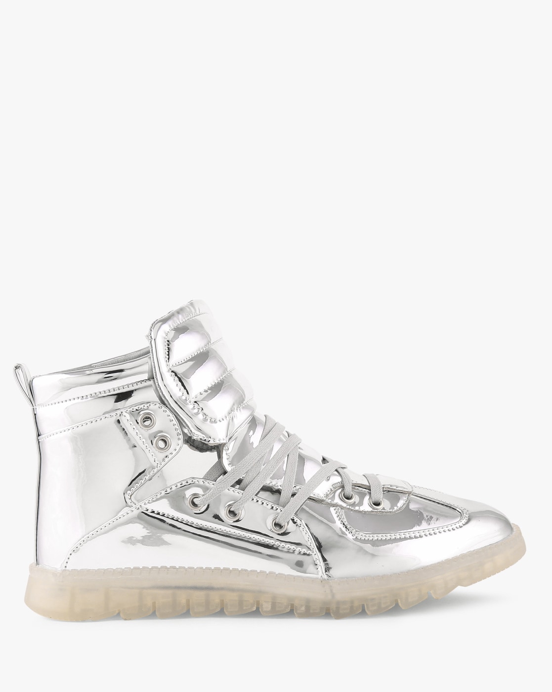 PUMA Teveris Nitro metallic sneakers in white with silver detail | ASOS
