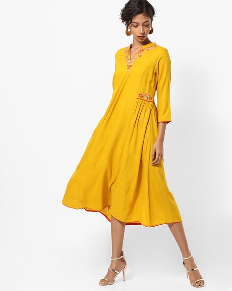 mustard yellow gowns