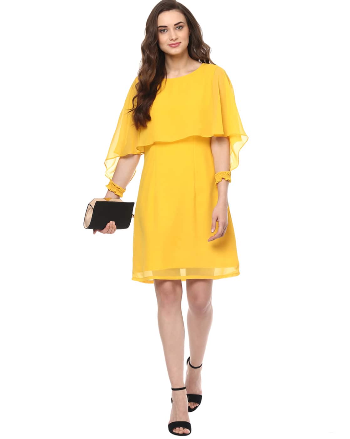 zima leto yellow dress
