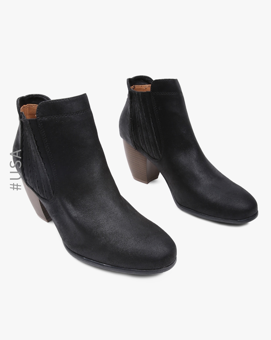 qupid black boots