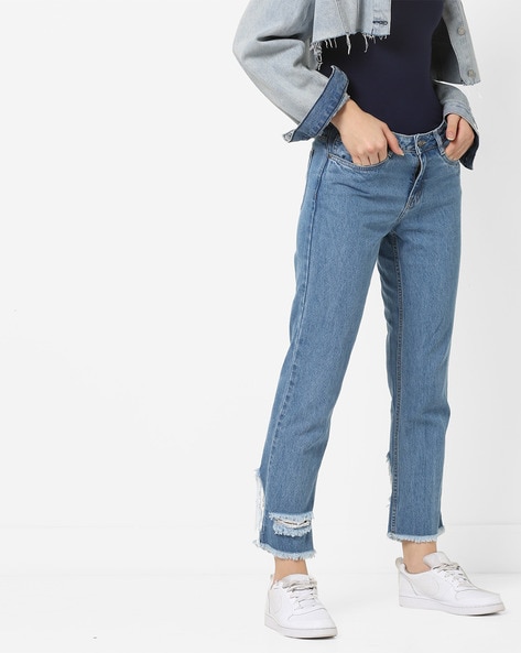 boyfriend jeans ajio