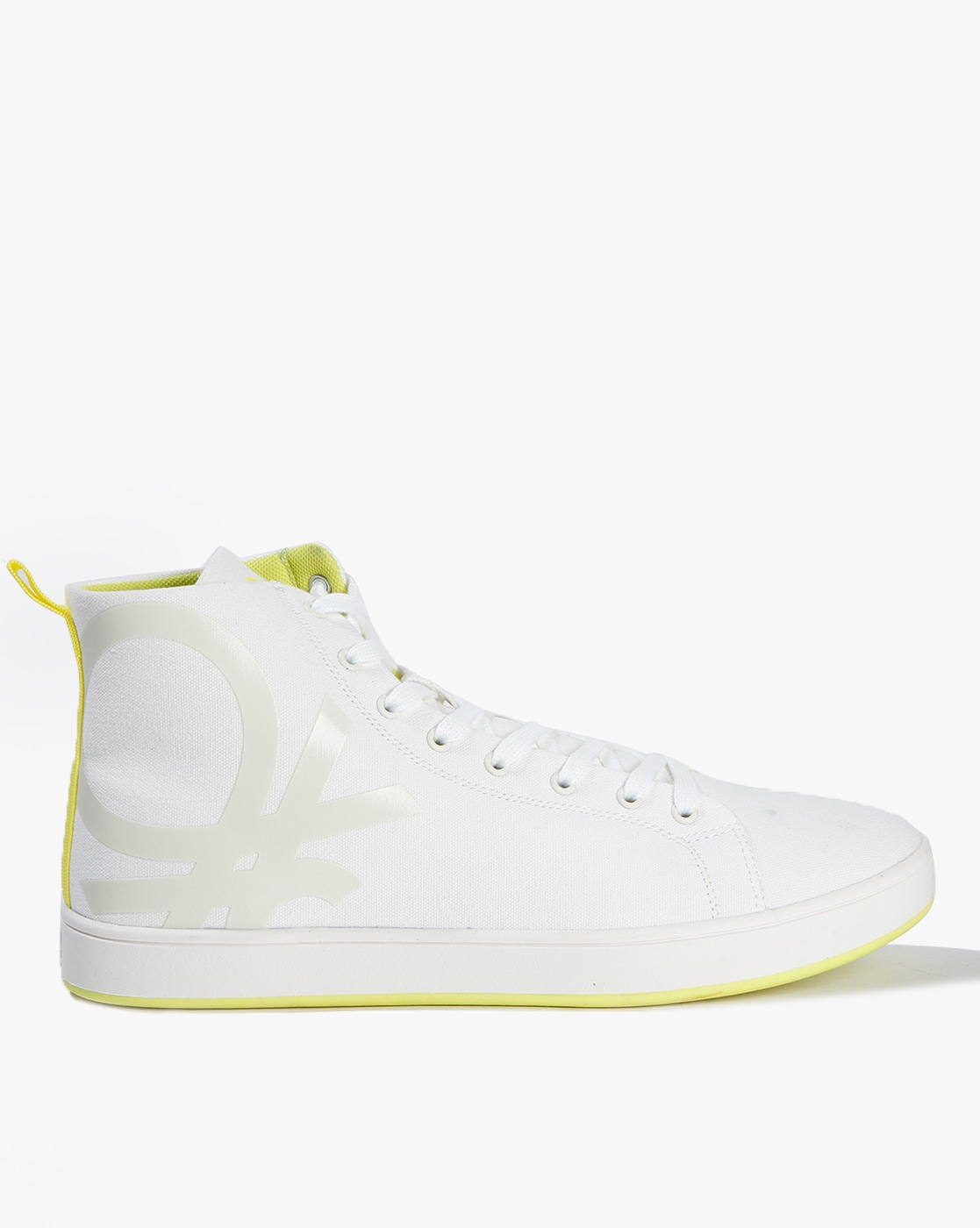 united colors of benetton men white sneakers