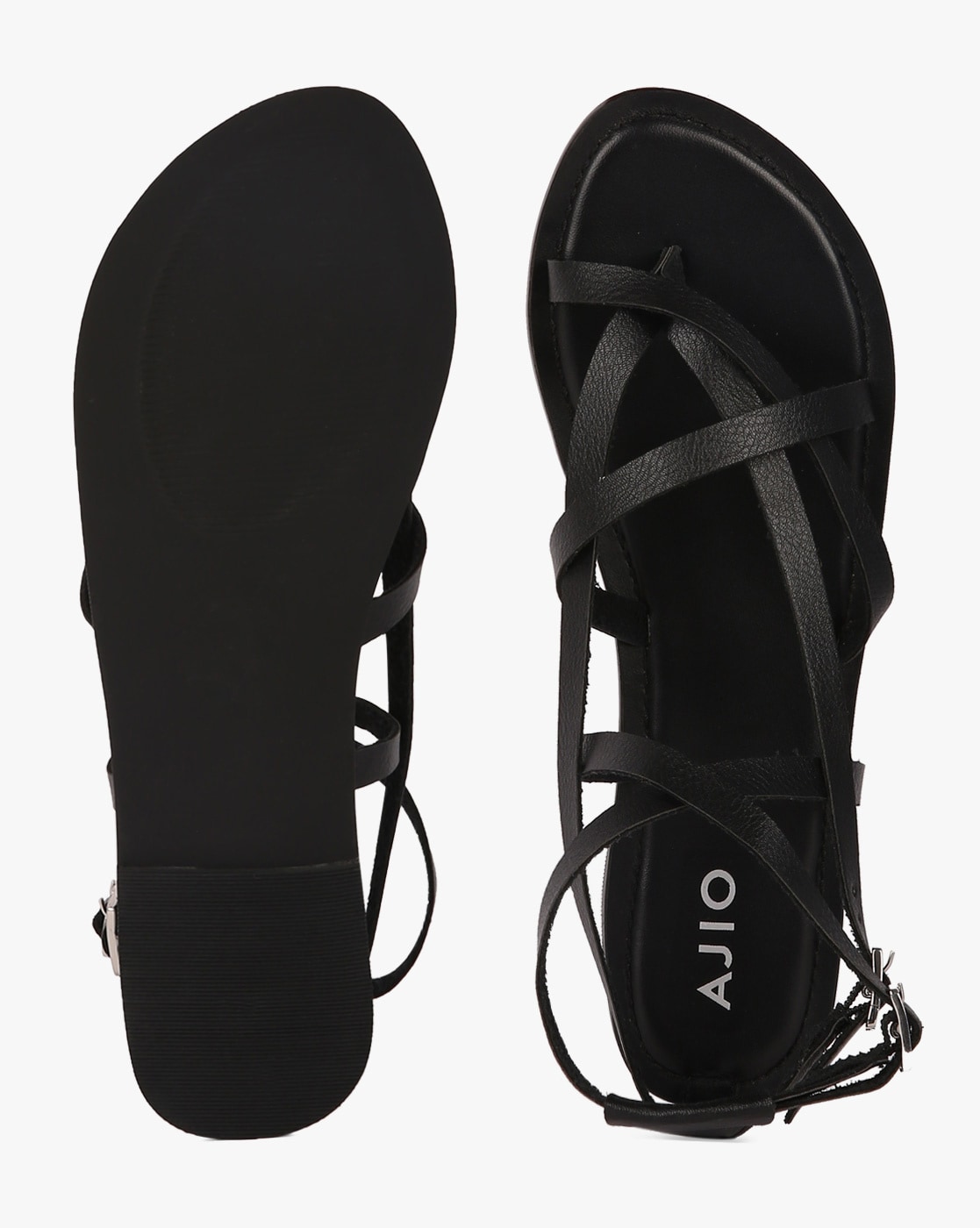 Buy Navy Blue Flat Sandals for Women by AJIO Online | Ajio.com