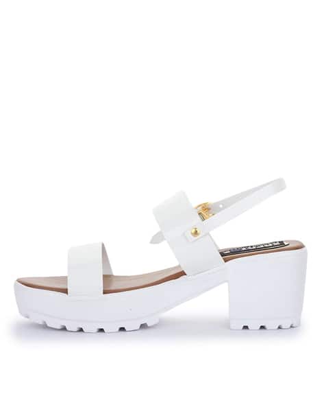 Strappy Chunky-Heeled Sandals (Image - 1)