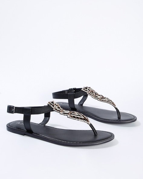 Buy Brown Flat Sandals for Women by MAX Online | Ajio.com