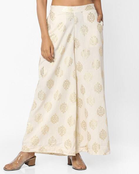 Melange palazzo pants online Clearance