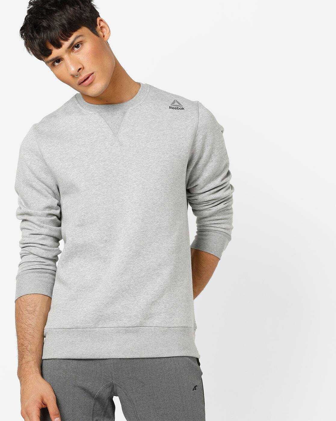 reebok grey sweatshirt