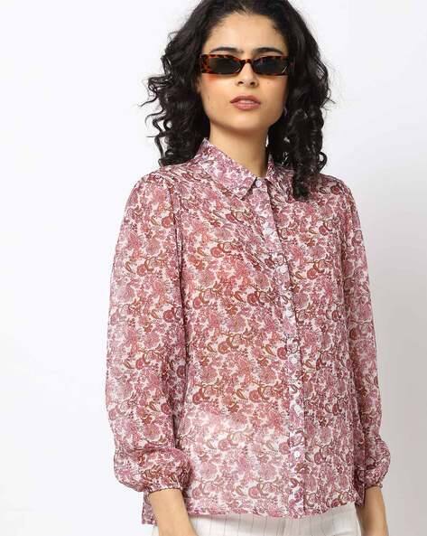 women's floral print tees